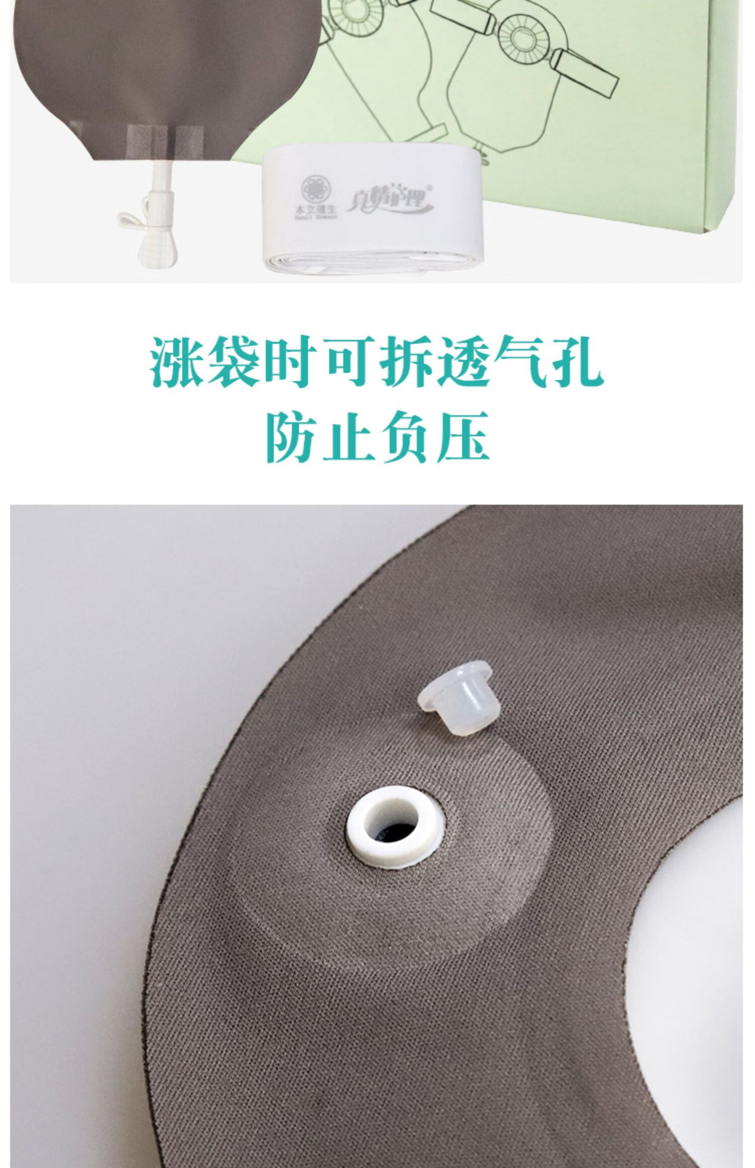 适用于二件腰带式非粘贴尿路造口袋日夜通用膀胱切造瘘护理附件泌尿全