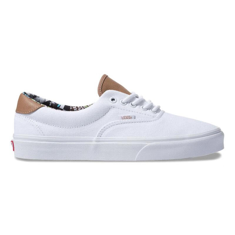 multi floral true white vans