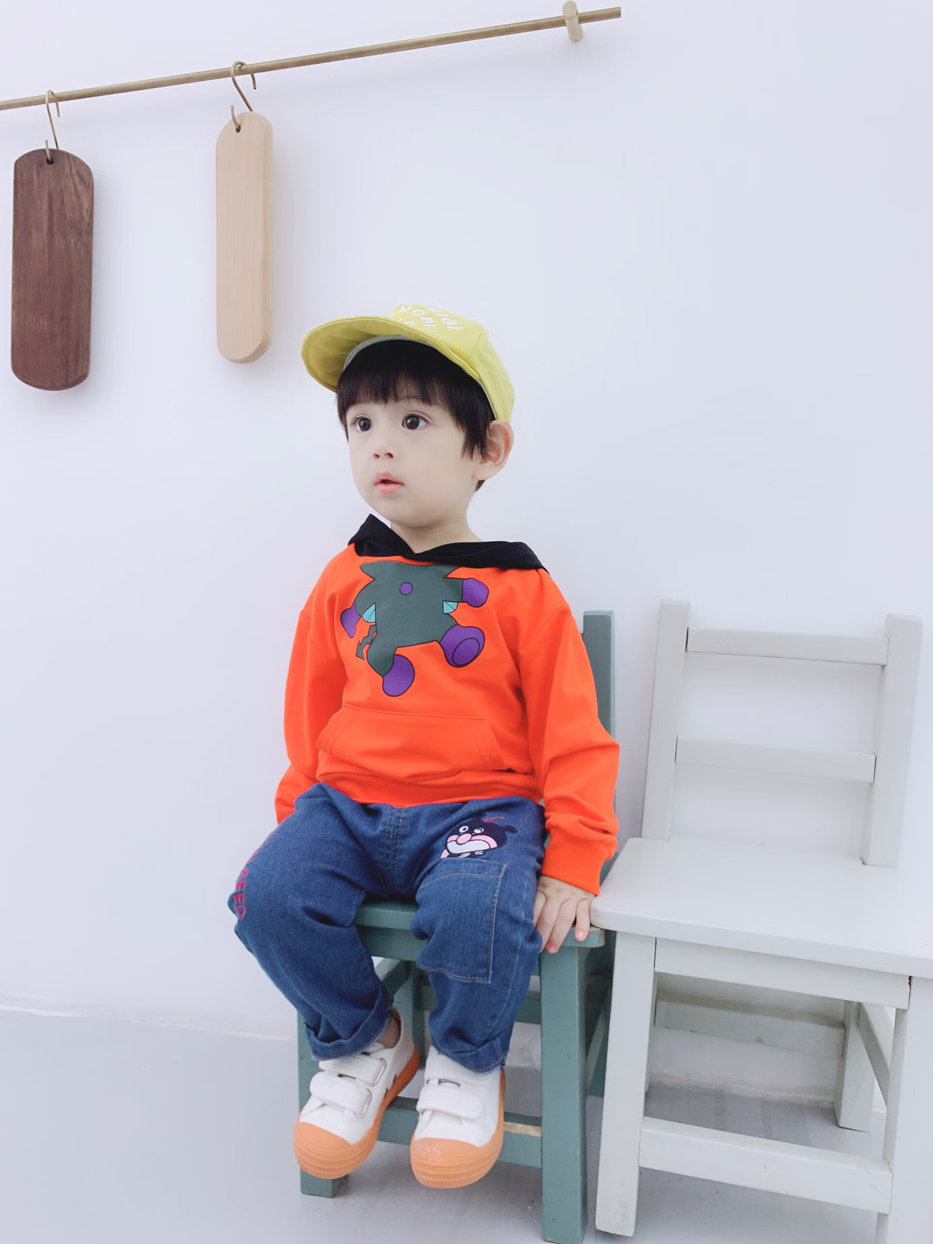 【品牌直营】唯坤同款小男孩衣服4到5岁男童秋装套装2019新款春款洋气