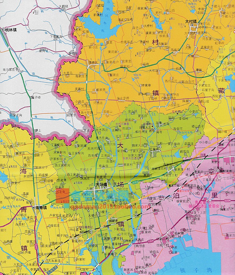 2019新版黄岛区地图青岛市黄岛区地图行政区划图政区详细城市地图