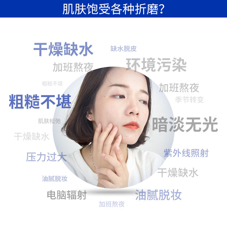 梦希蓝熊果苷美白面膜补水淡化斑保湿淡化痘印水澎澎提靓肤色面部护肤 美白面膜1片