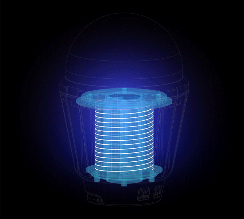 户外露营灯帐篷灯灭蚊灯驱蚊器防水野营照明充电营地灯 桔色