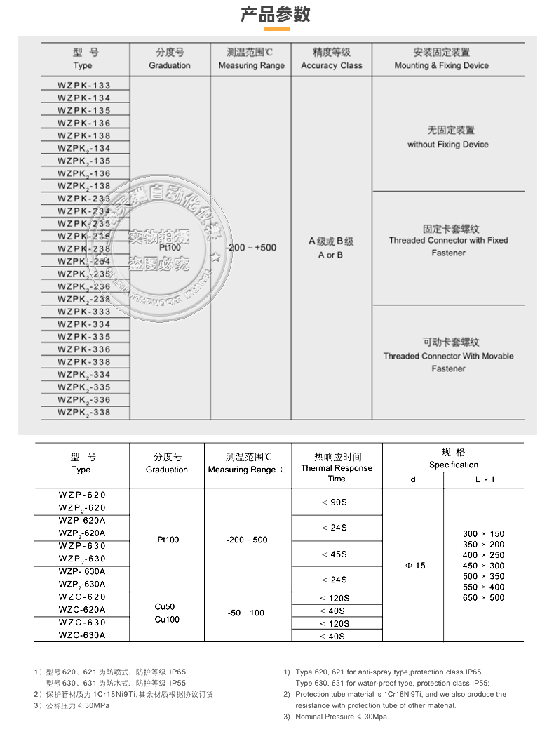 pt100温度传感器高温探头铂热电阻芯热电偶k型防爆一体温度变送器 k型