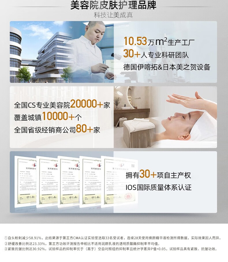 心清堂焕颜润颜修颜系列男女通用护肤品 四姐妹(精华液+乳液+原液+霜)