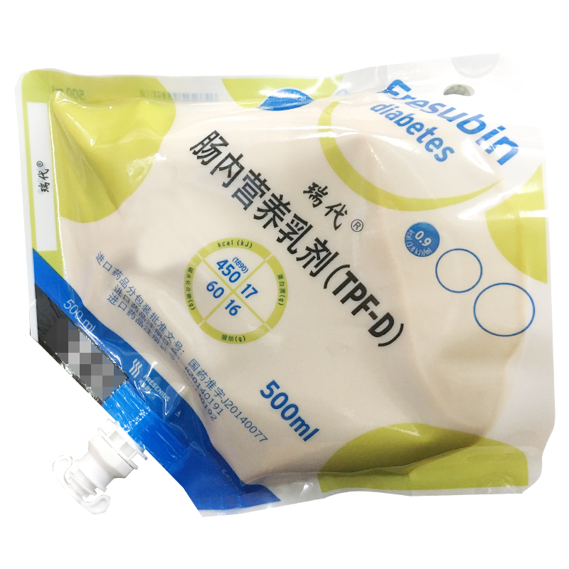 瑞代 肠内营养乳剂(tpf-d) 500ml/袋 标准装1袋_现价73元