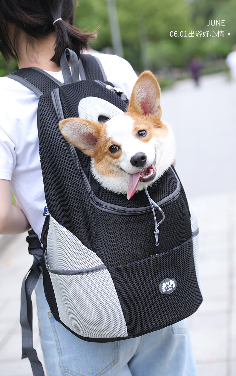 狗狗背包外出双肩包宠物便携装狗狗的神器袋子泰迪胸前背狗包用品 枚