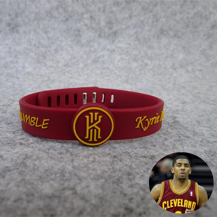 kyrieirving11手环,kyrie irving手环 欧文kyrie irving珍藏签名夜光手环运动腕带 红色2条装 留言大小
