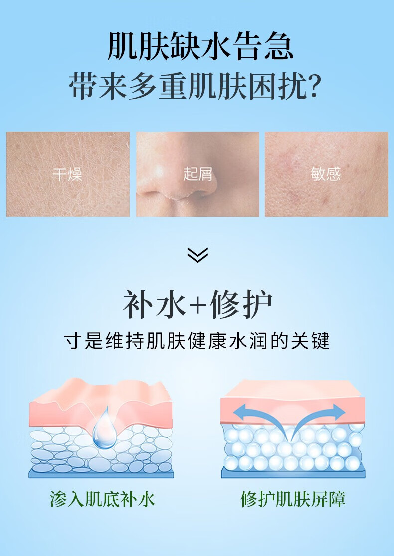 瑞倪维儿（Rinawale）透明质酸凝胶60g康婷面部护肤品芦荟胶修护补水保湿滋养舒缓肌肤 1支装
