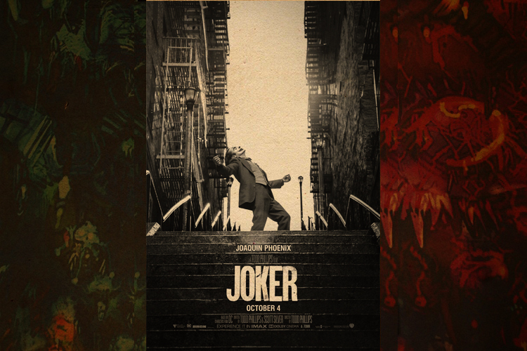 杰昆菲尼克斯joker小丑海报电影壁纸墙贴装饰画照片画