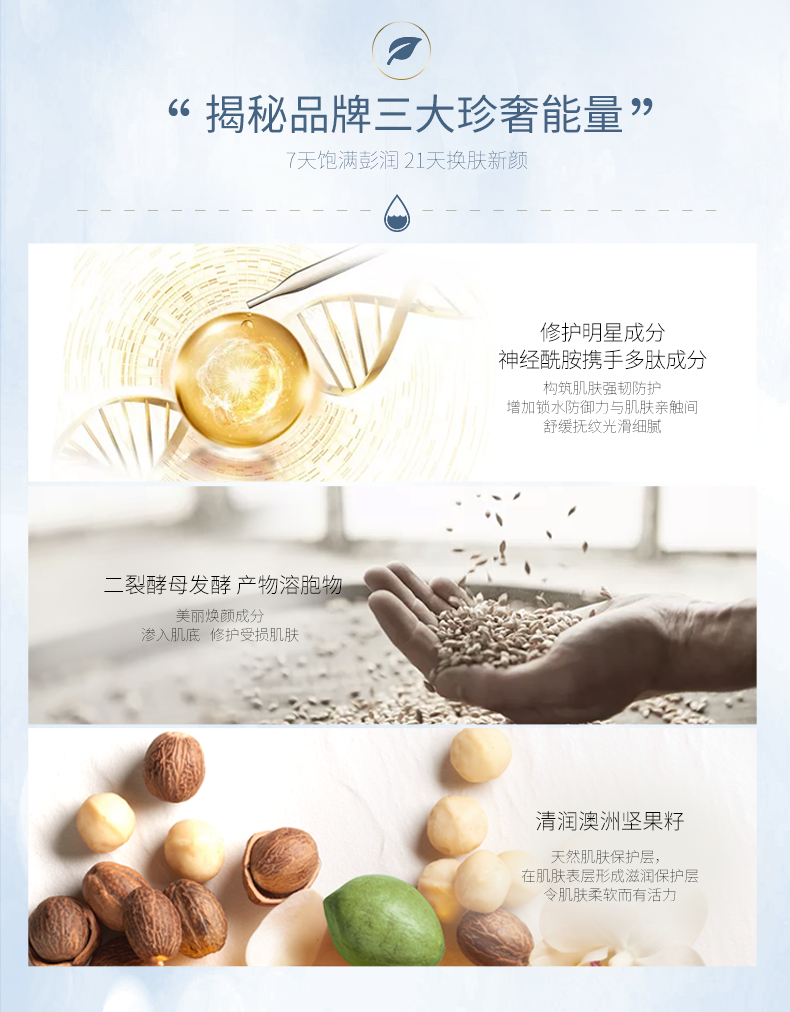 GAYL'OY謌兰多肽小安瓶精华液玻尿酸烟酰胺六胜肽补水保湿原液提拉紧致修肤细致毛孔7瓶/盒