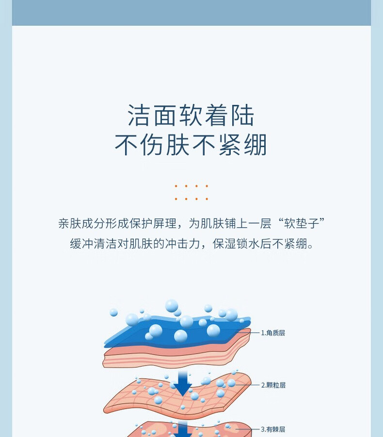 亿佰芬山茶花氨基酸洗面奶洁面乳面部泡沫洁面膏 男士洗面奶300g