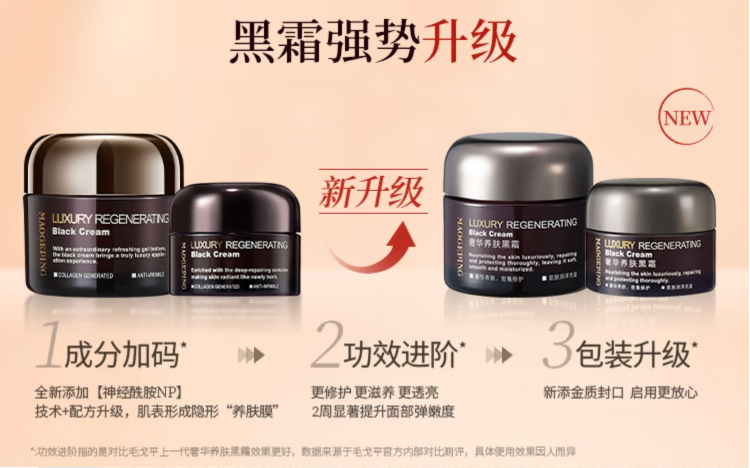毛戈平MAOGEPING黑霜妆前乳霜脸部保湿滋润淡细纹夜用修复紧致早晚面霜7克 毛戈平黑霜7克