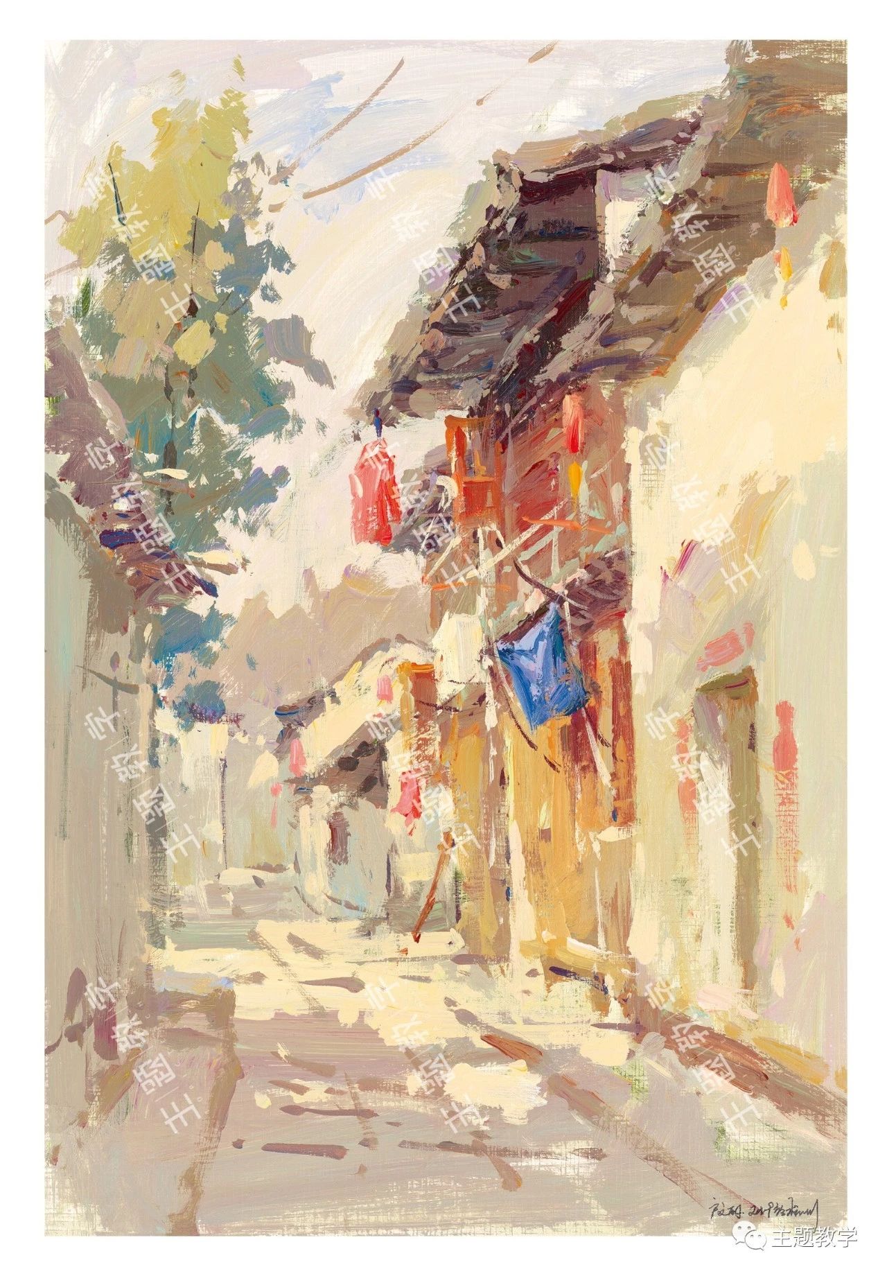 色彩风景2高分智选主题教学绘水粉画风景临摹范本美术大师风景教程