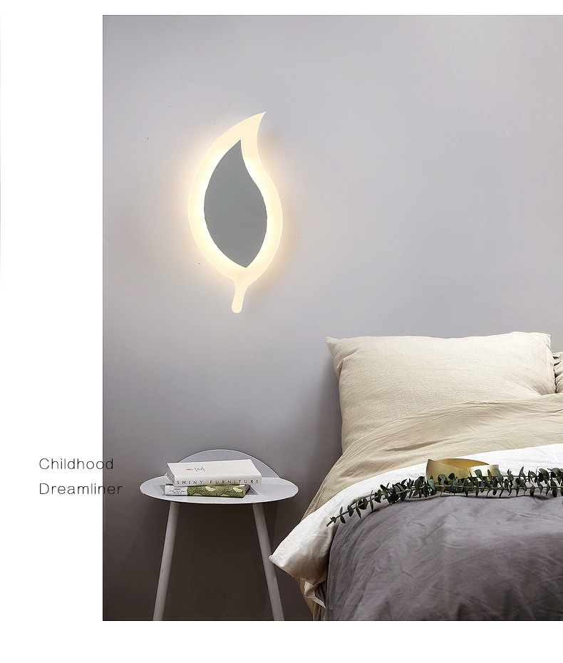 北欧壁灯温馨卧室床头灯现代简约led客厅灯墙背景创意