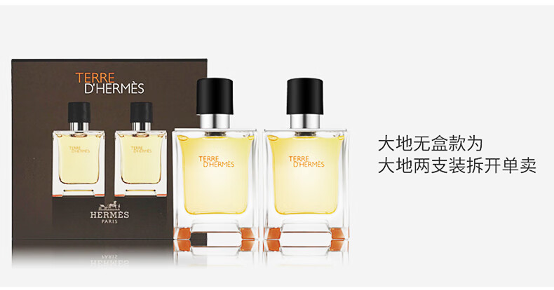 爱马仕（HERMES）Terre D'Hermes 大地男士淡香水持久清新 节日送男友生日新年礼物 大地EDT 50ml