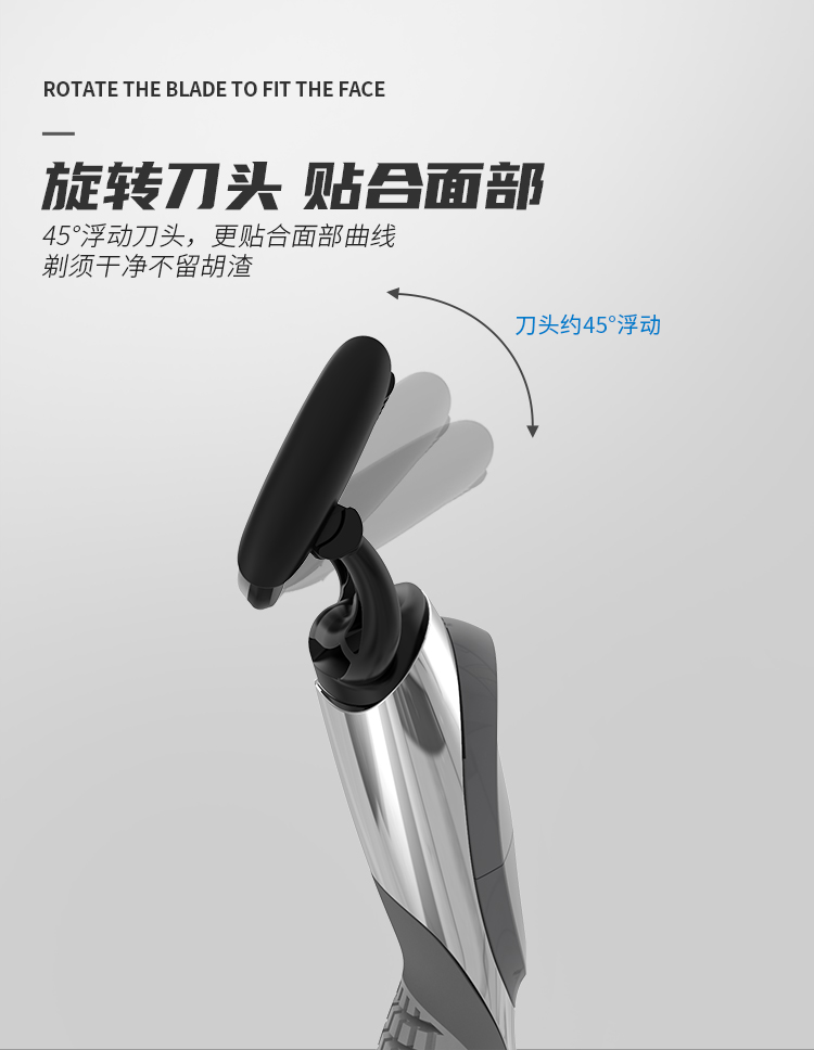 阿帕齐剃须刀手动男士刮胡刀老式5层美国进口刀头刀片胡须刀剃刀 1刀架+8刀头+须泡+收纳盒