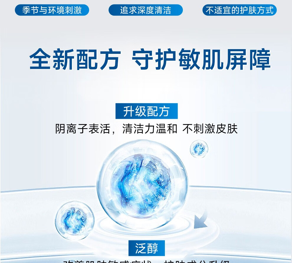 丝塔芙（Cetaphil）蓝朋友保湿洗面奶 无泡沫温和洁面乳滋润舒缓男女敏感肌适用 591ml双瓶装