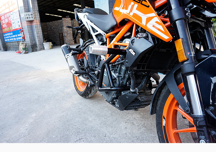 ktm390老款改新款,老款ktm390改前脸 适用18/19新款ktm390护杠duke250/390保险杠前保护杠防摔杠竞技杠改装