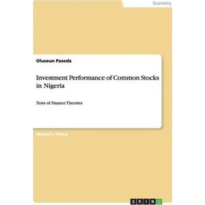 按需印刷Investment Performance of Common Stocks in Nigeria[9783656719847]