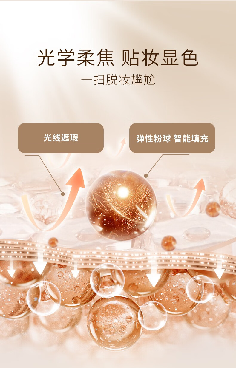 婷美bb霜遮瑕保湿不脱妆无瑕修颜霜轻薄透气官方化妆品气垫节日送礼物 单支亮采色2号