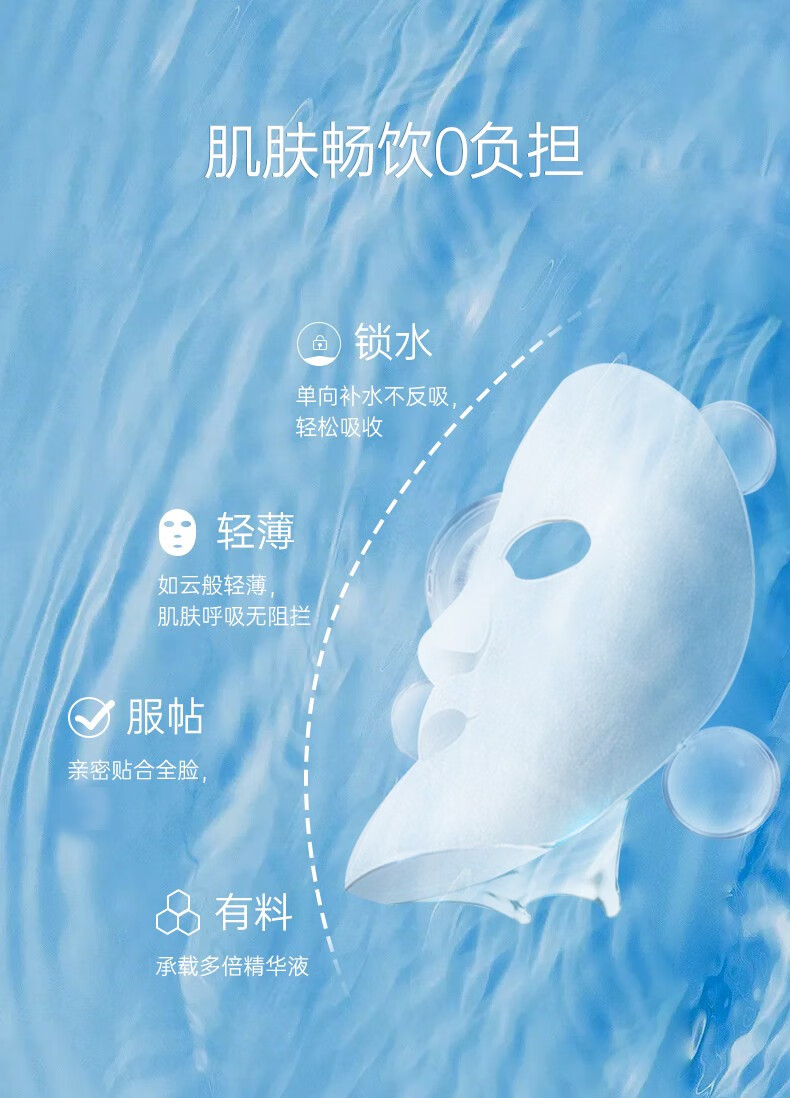 昆药集团KPC补水面膜复活草蓝膜水润柔嫩玻尿酸蓝铜肽贴片免洗 3盒15片经典蓝膜