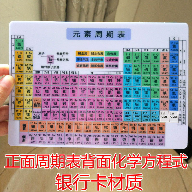 化学元素周期表挂图初中化学元素周期表卡片 化学方程式大全物理数学