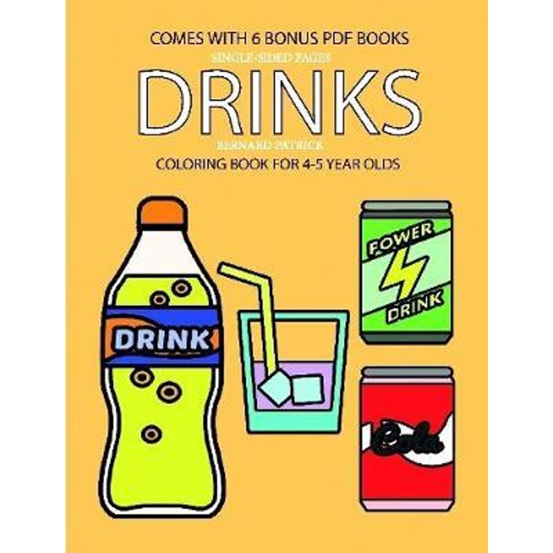 按需印刷Coloring Book for 4-5 Year Olds (Drinks)[9780244862510]