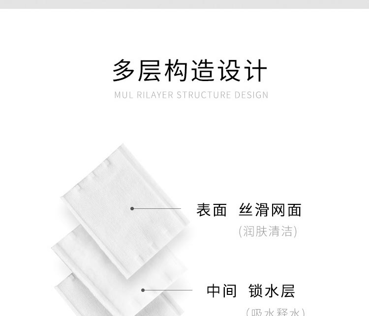 悠宜（unny club）化妆棉卸妆棉湿巾纯棉湿敷专用深层清洁脸部工具干湿两用 200片一包