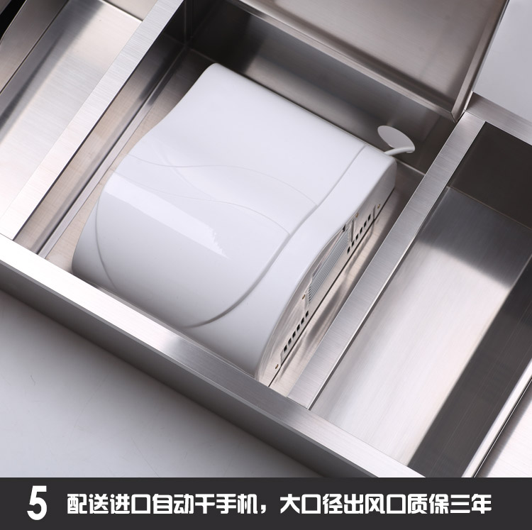 暗装式卫生间抽纸巾盒挂墙不锈钢三合一擦手纸箱带烘手器垃圾桶手纸架