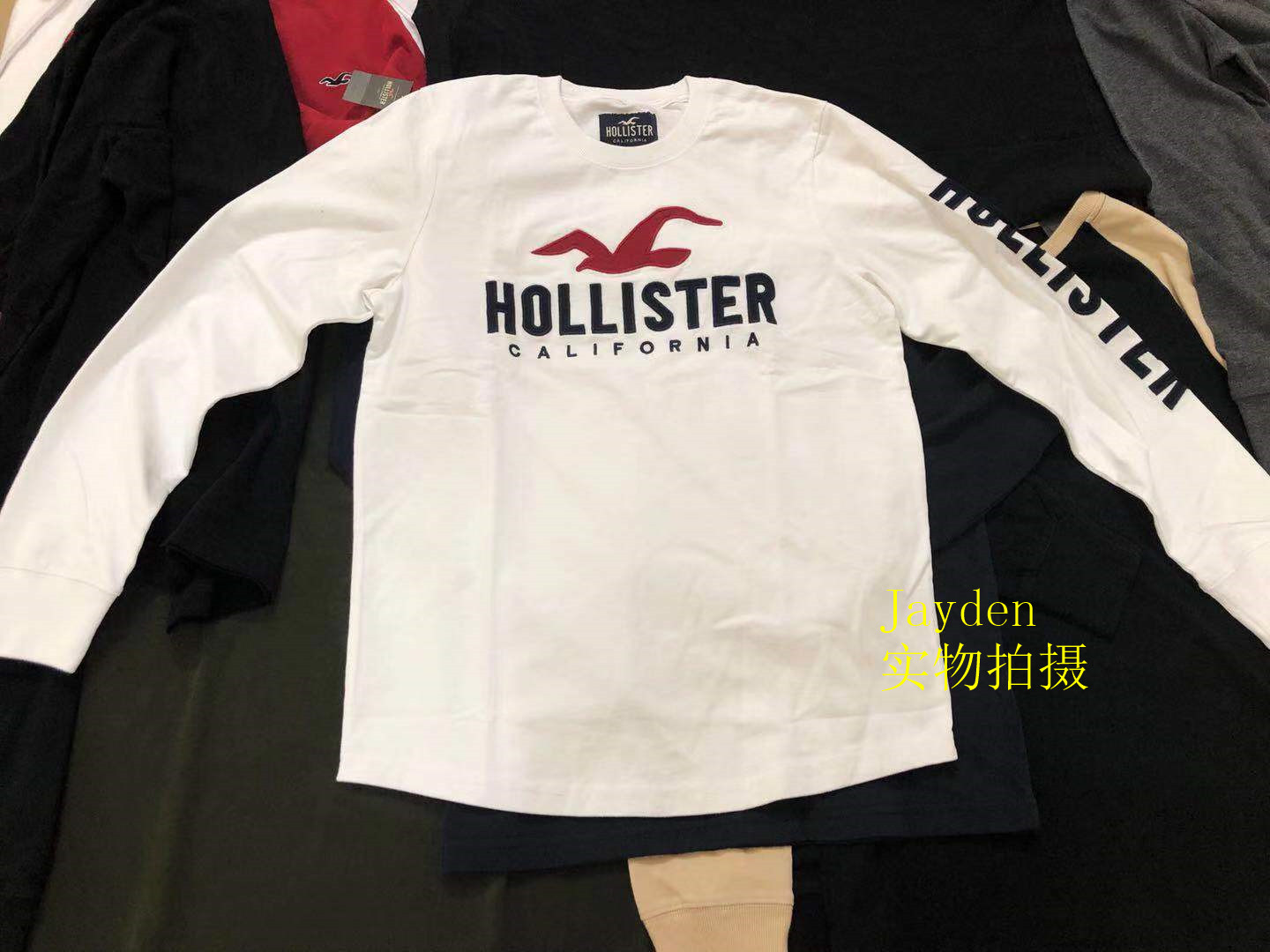 衣服 白色 浅灰色袖子 s  品牌: 鳄铌特(anytour) 商品名称:品牌男装