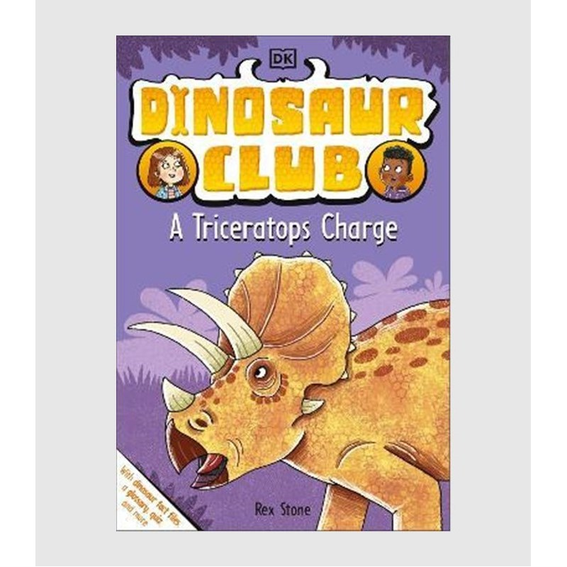 英文原版 Dinosaur Club: A Triceratops Charge 原版进口图书籍【上海外文书店】