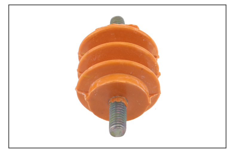 高湘高 低压绝缘子配电柜零排地排支柱用黄色绝缘子两头螺杆 50*50-m8