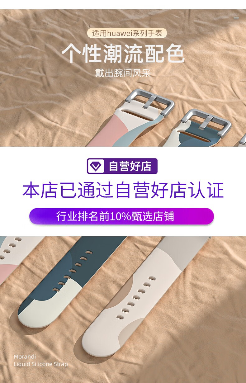 3，表帶哥【廠家直發】適用oppo watch3Pro手表表帶oppo watch1/2【eSIM/藍 莫蘭迪撞色表帶-雲墨藍 OPPO Watch1代【46mm】