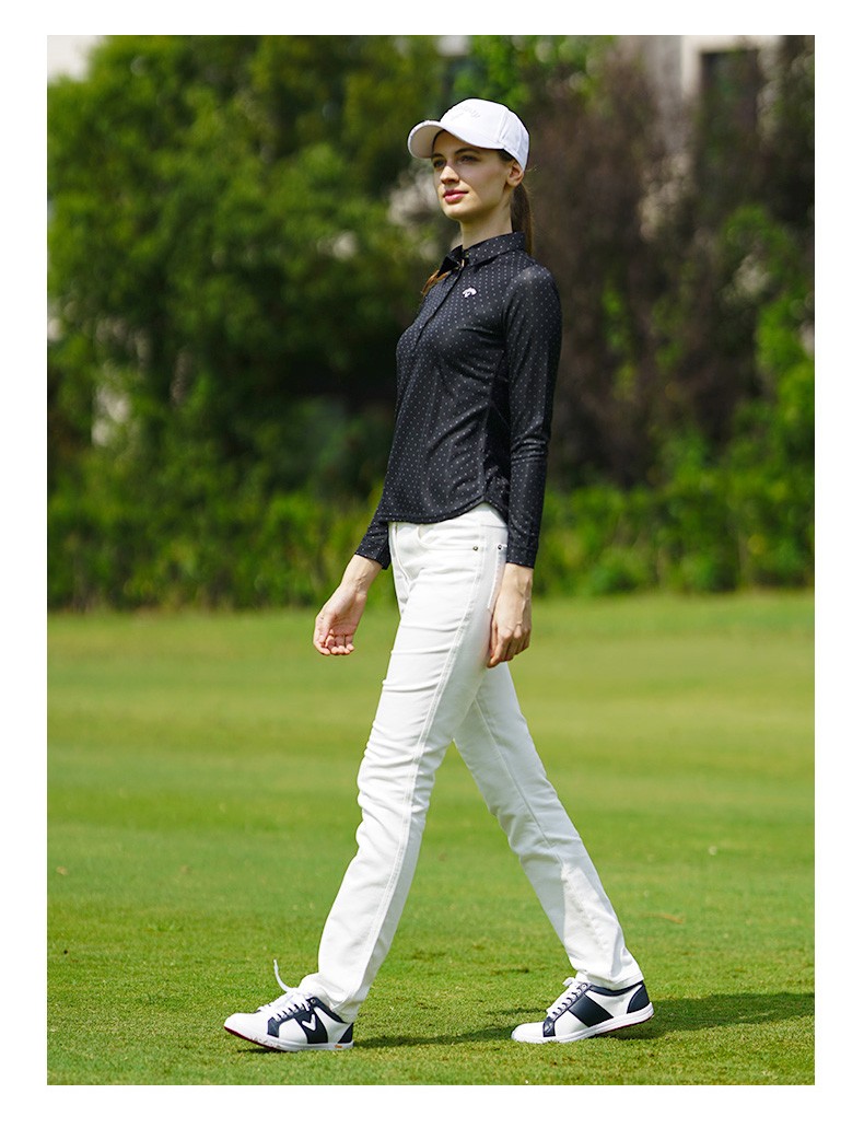 callaway卡拉威高尔夫服装 女士长袖polo衫休闲舒适golf衣服 9256801