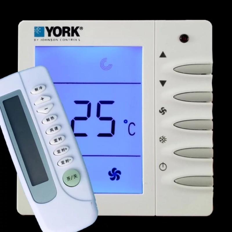 york约克中央空调控制面板 三速开关 六线 七线温控器