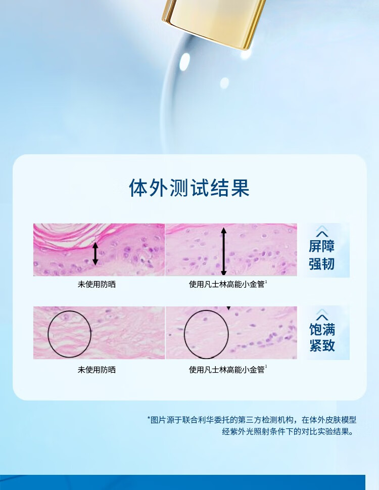 凡士林防晒霜亮肤隔离紫外线轻薄透气水润保湿防晒乳 小金管90g