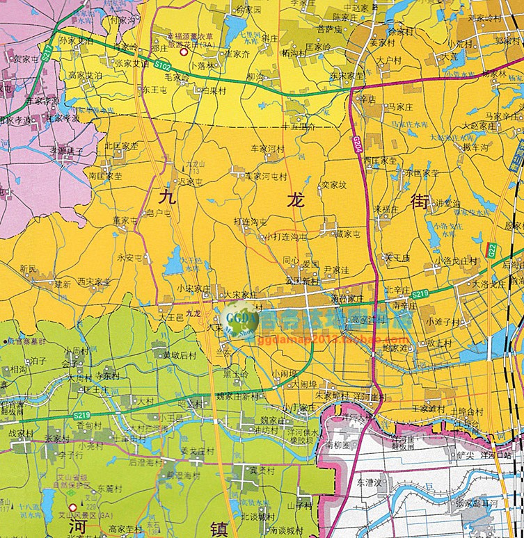 2019新版胶州市地图青岛市胶州市地图行政区划图政区详细城市地图