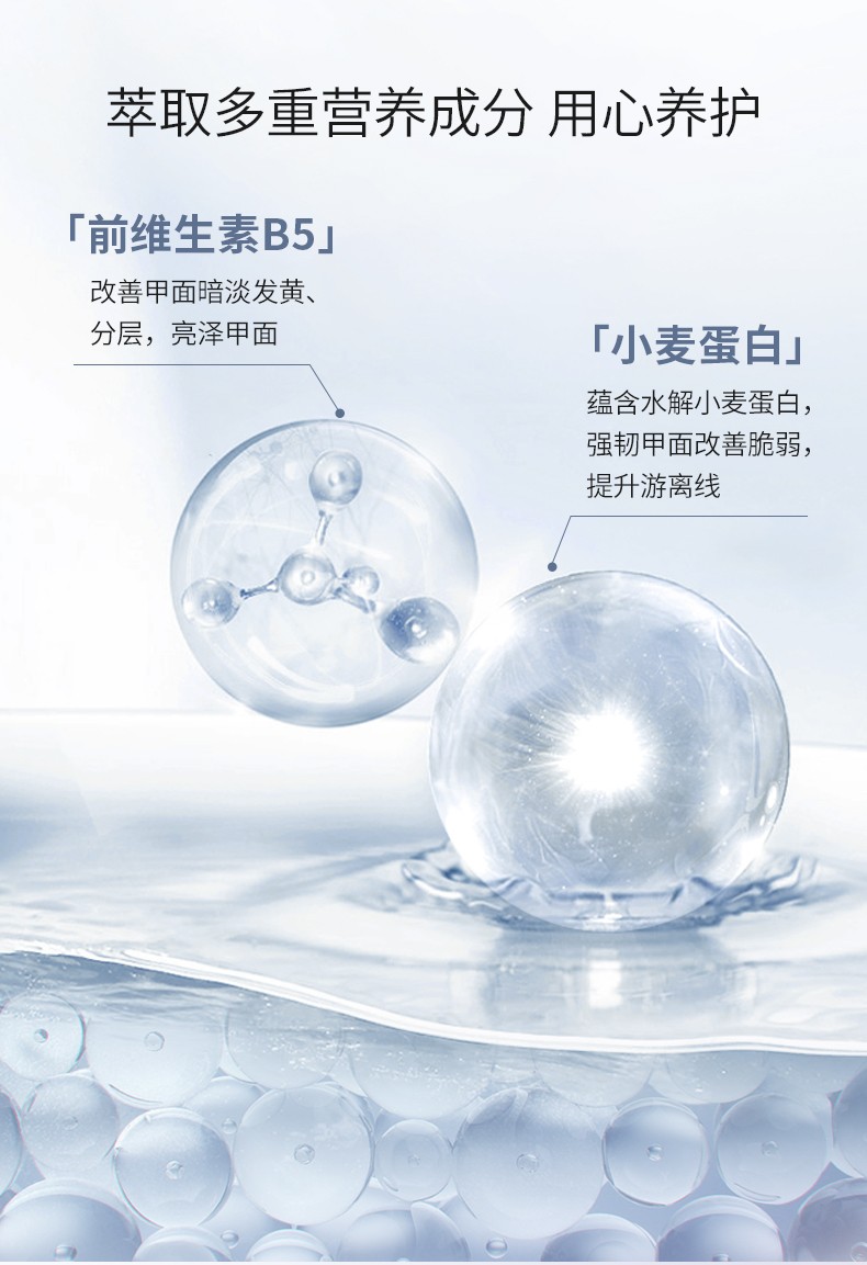 糖果小姐（Miss Candy） 健康指甲油  可撕拉 无刺激性气味美甲套装 底油亮油套装 SC215蛋白强韧护甲底油+快干高亮油+牛油果精华