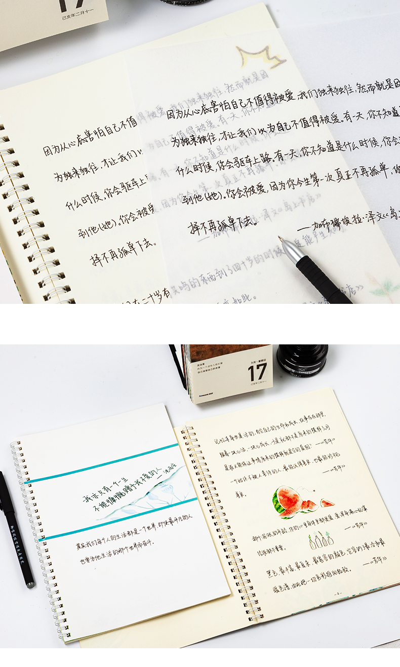 奶酪陷阱字帖女生字体漂亮练字楷书行楷行书钢笔硬笔书法练字本临摹