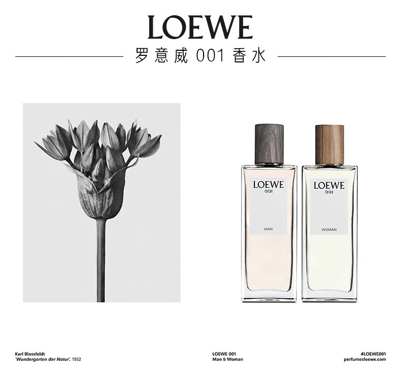 罗意威（LOEWE） 001男女士淡香水事后清晨情侣香水送女友新年礼物 男士淡香水50ml