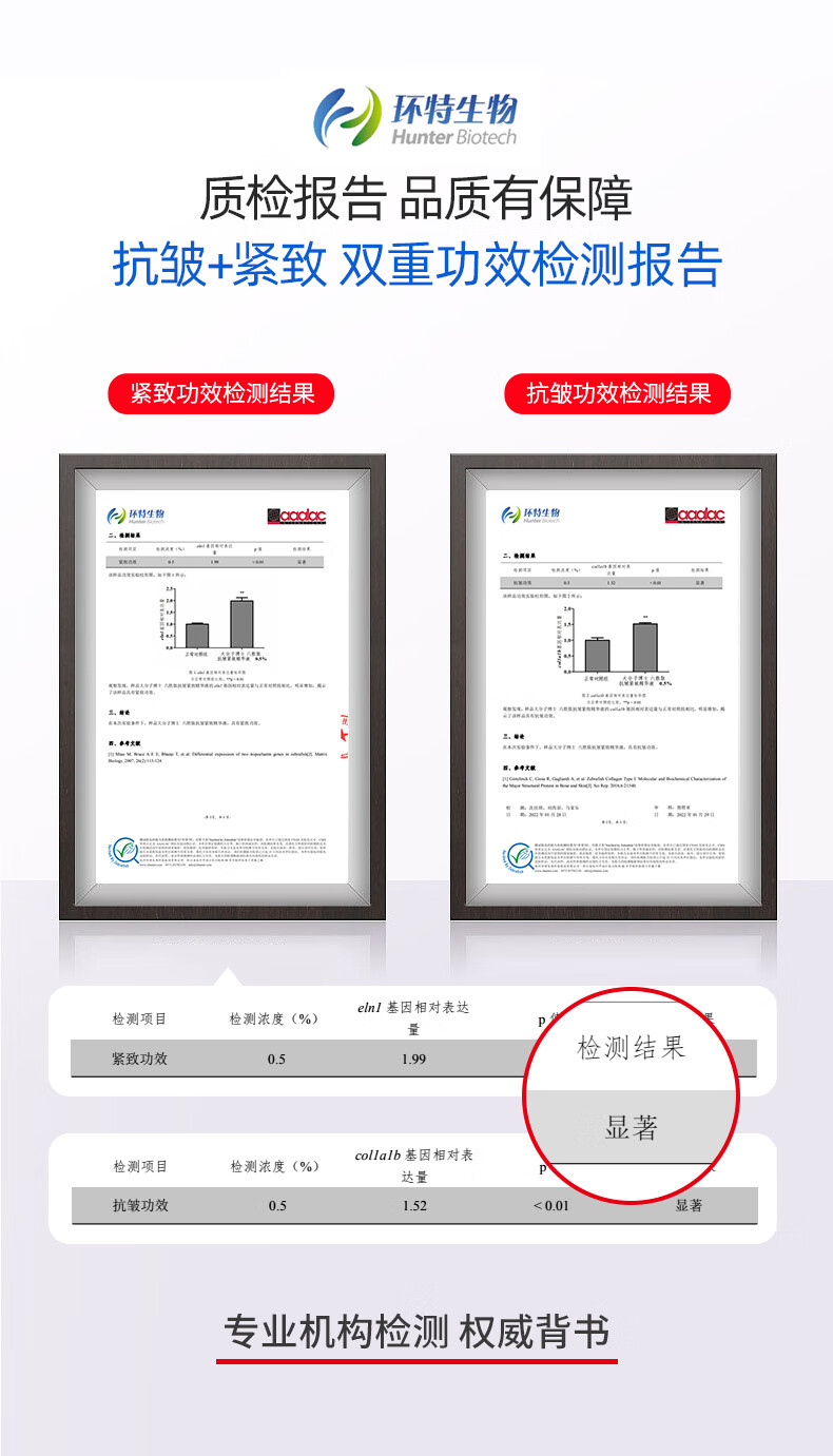 大分子博士小金瓶精华液抗皱紧致精华 面部淡纹六胜肽原液淡化细纹断纹液 到手2瓶
