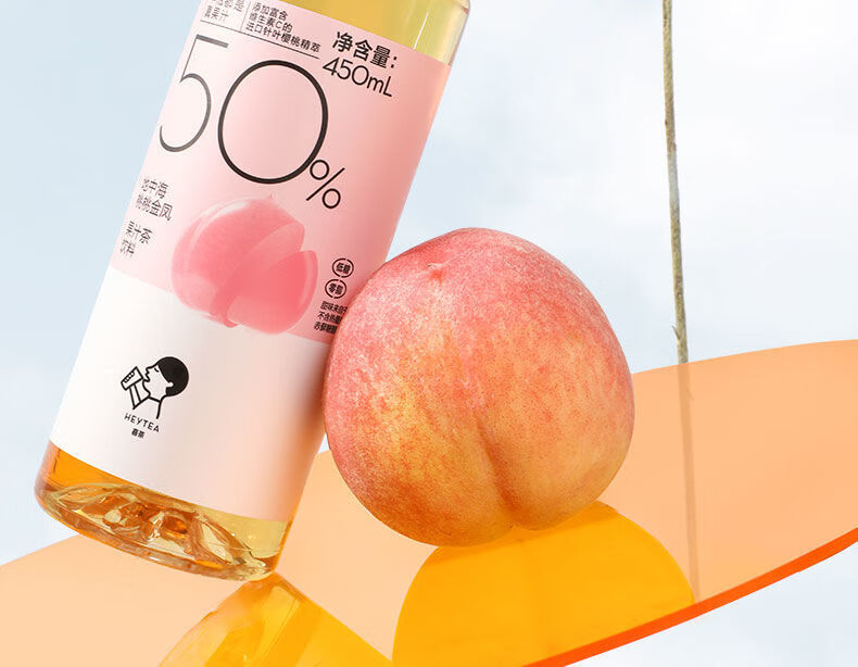 450ml/瓶 西柚绿妍/桃桃金凤50%果汁茶饮料 桃桃金凤 西柚绿妍 6瓶