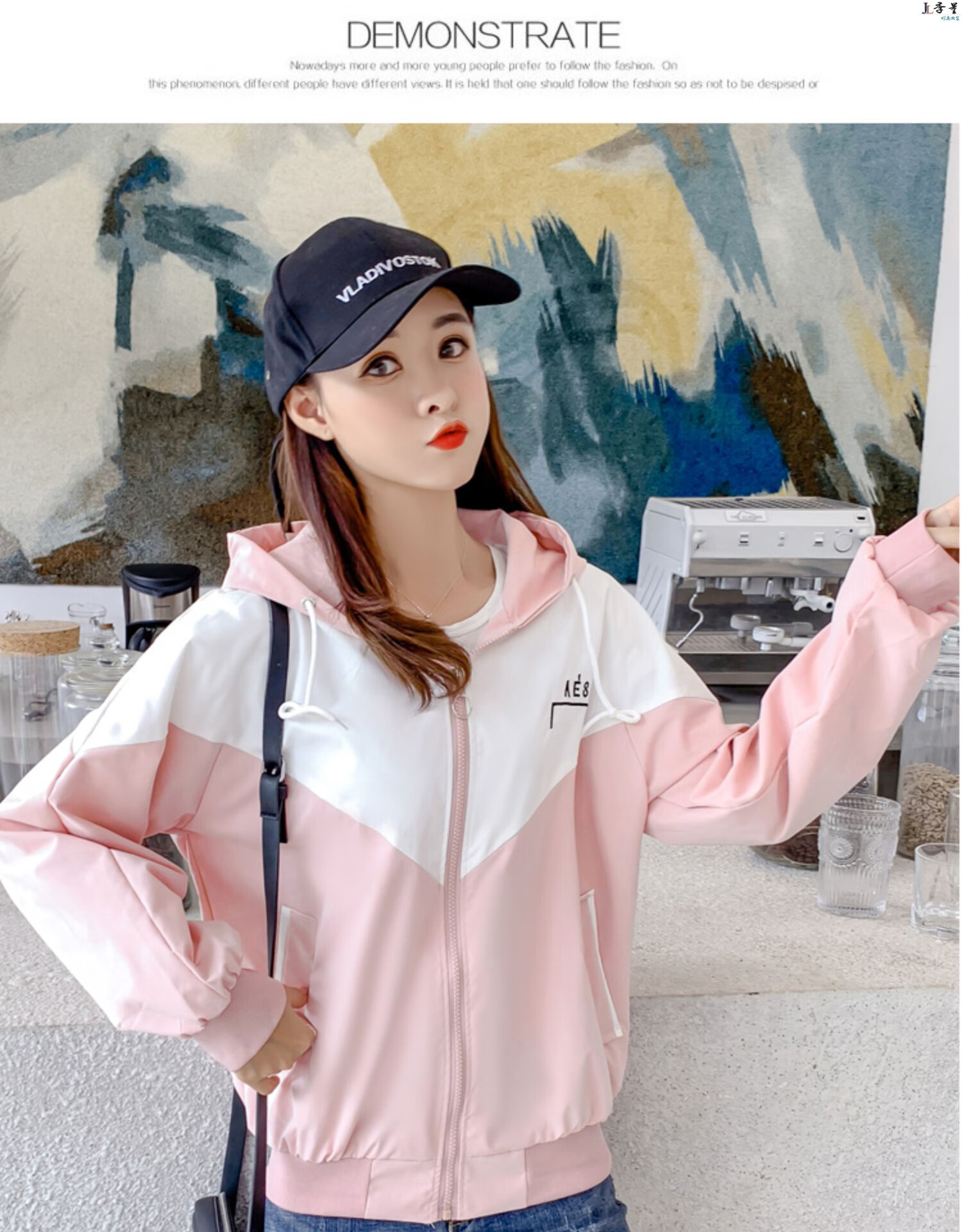 短外套少女春秋装2019新款学院风韩版初中生宽松可爱棒球服外衣服