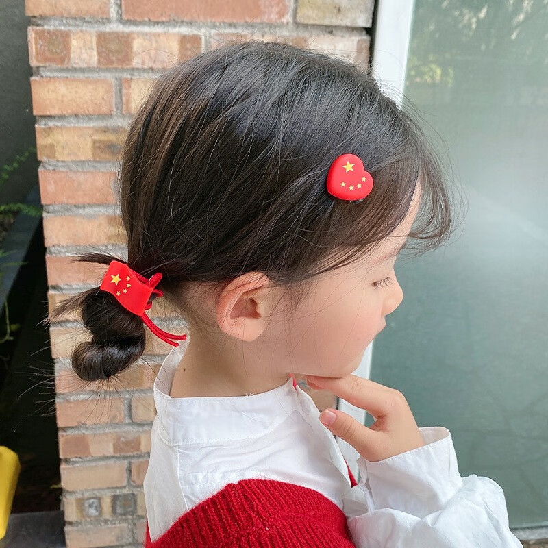 【推荐好物】彩虹房子创意国潮儿童发夹可爱宝宝头花发卡子小女孩刘海夹发饰 发夹14件套粉色卡通系列