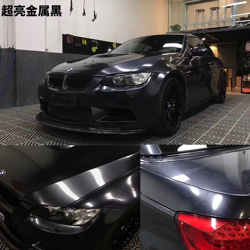 变色汽车贴膜全车膜改色膜车身保护原车漆整车改装黑武士电光黑哑光黑