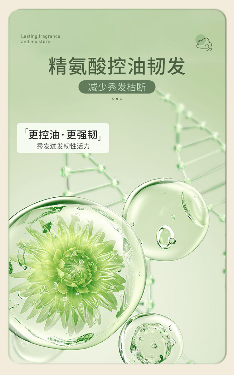 OPOSi 慕斯女孩氨基酸香氛洗发水控油去屑蓬松柔顺花香洗发露修护改善干枯毛躁控油滋润蓬松香味持久 洗发水1瓶+沐浴露1瓶