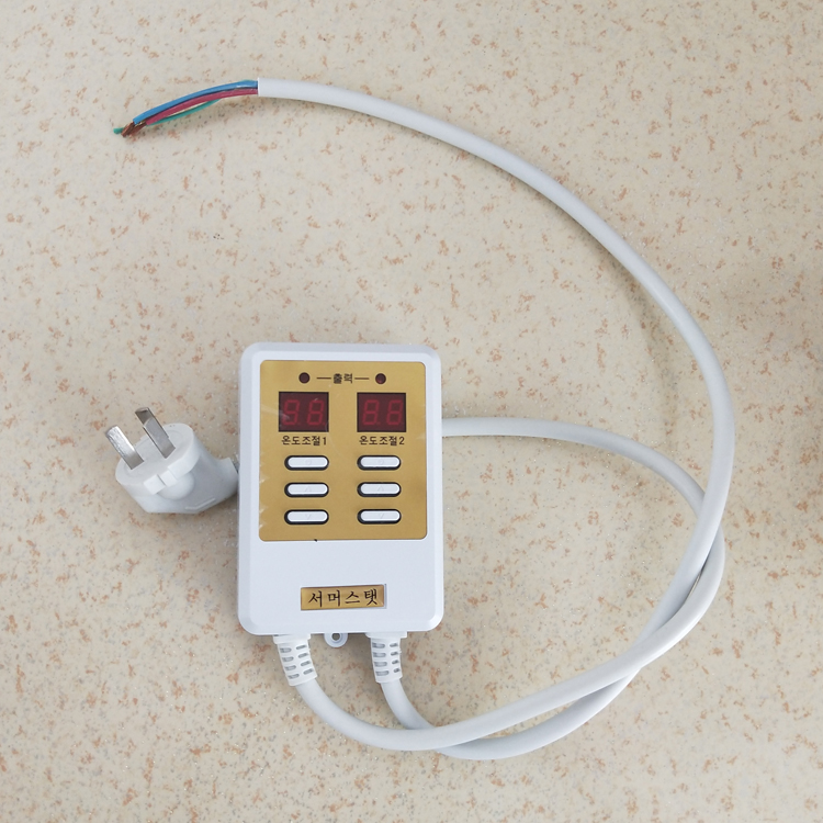 静音双控温控器 电热板开关 电热炕温控器 电暖炕 调温器开关 电热板