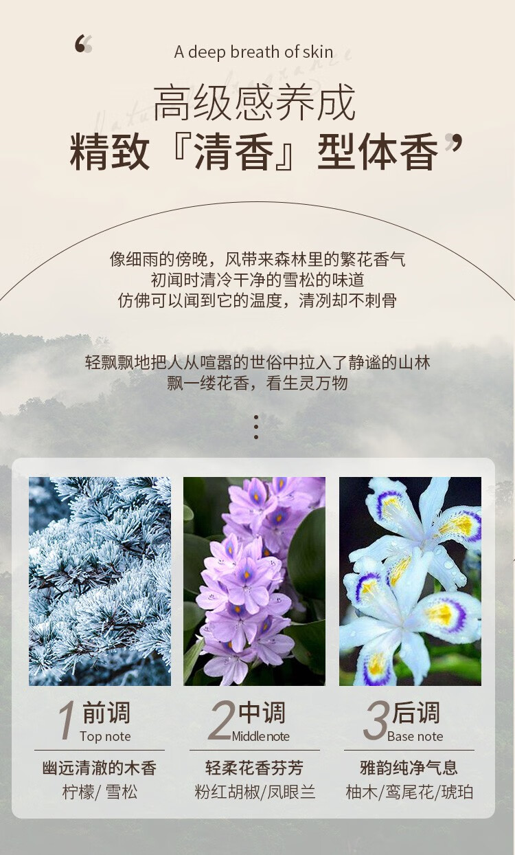 依风（YIFENG） 香水养肤沐浴露女优雅香氛500g 花果香水润沐浴乳（保湿补水） 家庭装 香水沐浴露500g*1瓶装