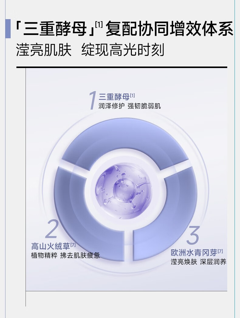 可复美三重酵母精萃面膜 晶透滢亮 三重润护 tk 三重酵母2片