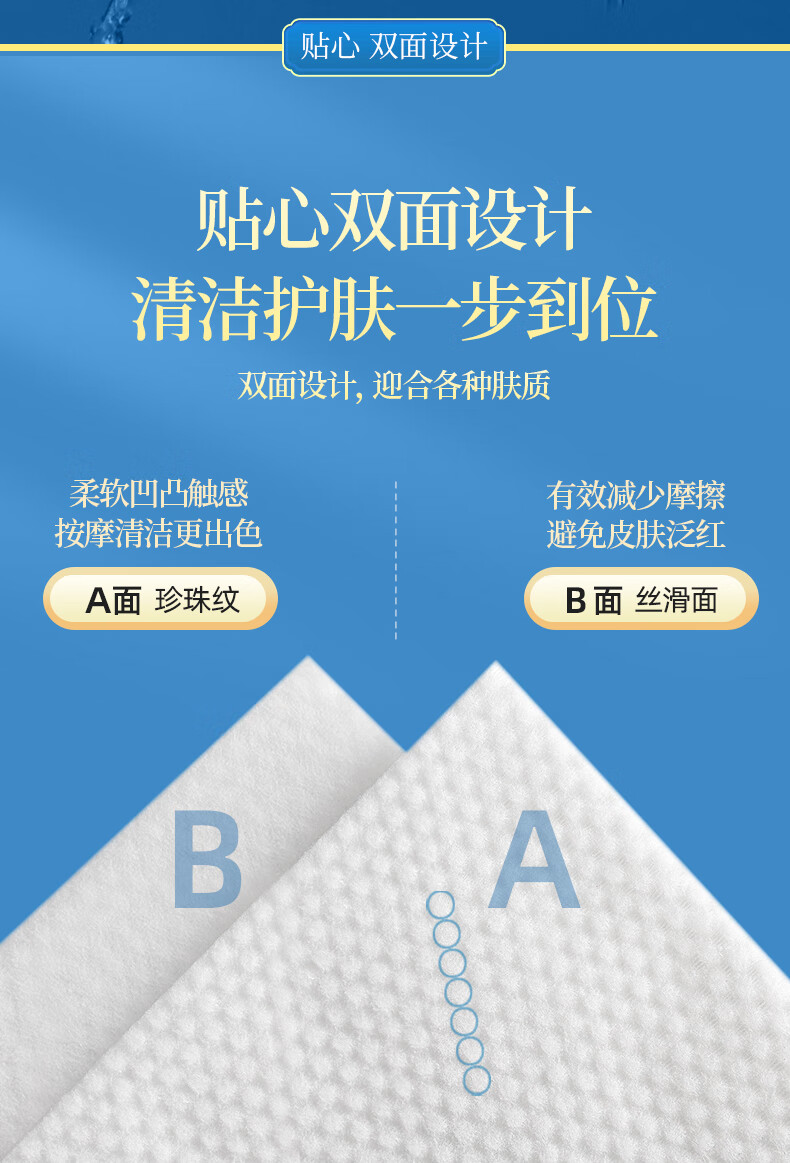 黎漾超柔加厚洗脸巾一次性擦脸巾洗面棉柔巾洁面珍珠纹款（20*20cm） 三包装（超值）
